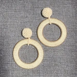 2 for $10 EARRINGS Cream Colored Pierced Earrings with Beading